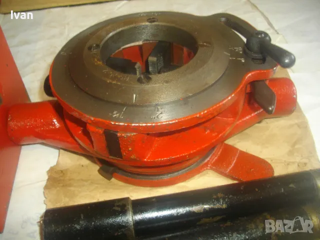 PROKOM ЗА РЕЗБИ НА ТРЪБИ ДО 2" ЦОЛА НОВА ПОЛСКА СТАРО КАЧЕСТВО ВИНТОНАРЕЗКА ВИНТОРЕЗ ПАФТА ПЛАШКА, снимка 11 - Други инструменти - 49453263