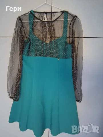 Тюркоазена рокля Lucy fashion