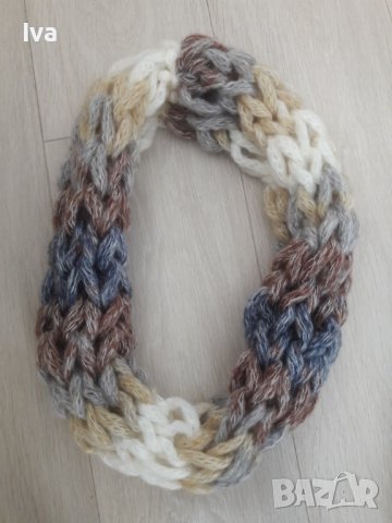 Ръчно плетен шал, снуд, нов, различни цветове , снимка 7 - Шалове - 39190774
