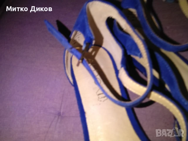 Дамски обувки естествена кожа велур нови маркови на Алдо №40 стелка 255мм, снимка 3 - Дамски ежедневни обувки - 51422674