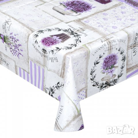 Мушама Lavander, 170х130см, бял/лилав