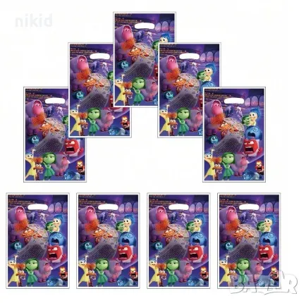 Отвътре навън inside out Парти 10 бр торбички за сладки подарък рожден ден парти, снимка 2 - Други - 47285891
