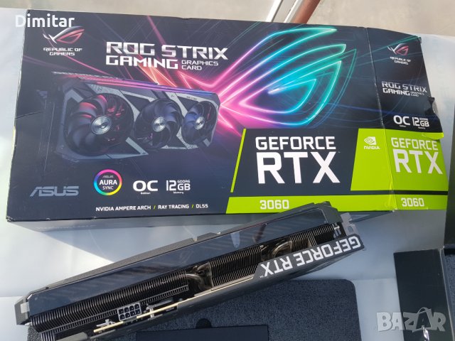 ROG Strix GeForce RTX 3060 OC Edition 12GB GDDR6, снимка 5 - Видеокарти - 39833490