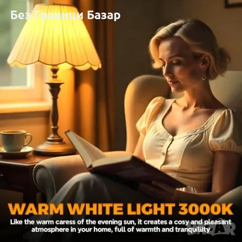 Нови 3 броя LED крушка BC3 6W 600LM, 50-60W еквивалент, топла светлина, снимка 2 - Крушки - 48893312