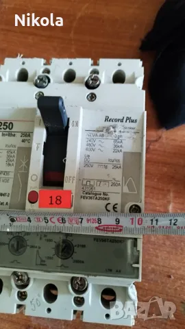 Шалтер прекъсвач General Electric FE 250  - трифазен 250A , снимка 6 - Ключове, контакти, щепсели - 48201975
