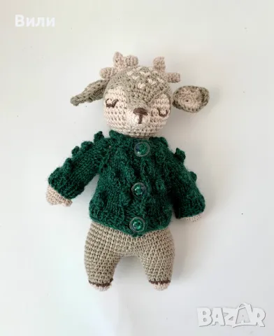 Плетени играчки, коледно еленче, играчки за деца, коледен подарък , снимка 4 - Плюшени играчки - 48337696