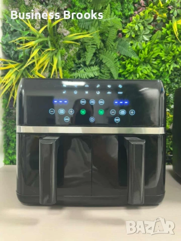 Двоен Air fryer T&G BEST COOKING 32847A0 - отделни LED дисплеи за всяка зона, снимка 3 - Фритюрници - 53225938