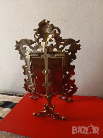 Бароково настолно огледало, снимка 6 - Други ценни предмети - 53664861