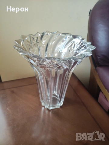 Кристална/стъклена ваза голяма нова, снимка 11 - Вази - 49736330
