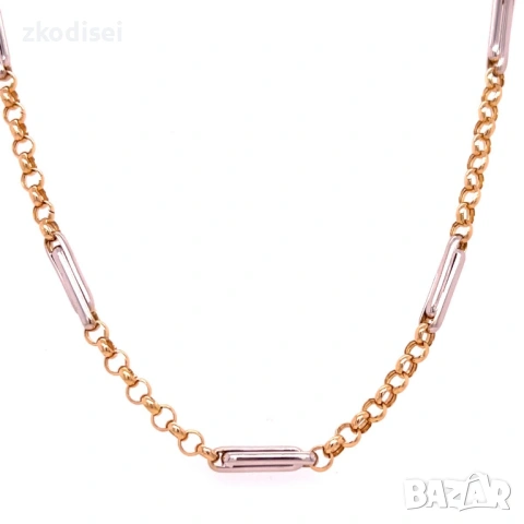 Златен синджир 9,44гр. 54,0см. 14кр. проба:585 модел:36929-5, снимка 2 - Колиета, медальони, синджири - 53620223