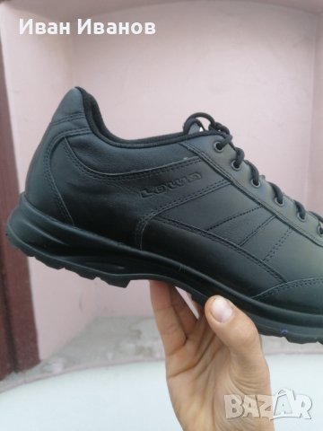 стилни туристически , градски кожени обувки Lowa Abaco Lo  номер 48 1/2 , снимка 7 - Други - 38628146