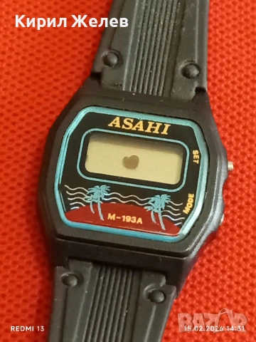 Винтидж електтронен часовник ASAHI дамски за КОЛЕКЦИОНЕРИ 51842, снимка 6 - Дамски - 53484393