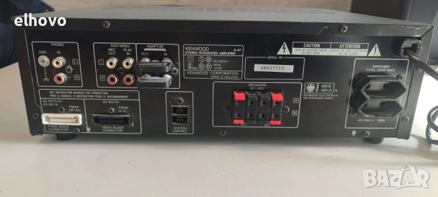 Стерео усилвател Kenwood A-47, снимка 5 - Ресийвъри, усилватели, смесителни пултове - 52477329