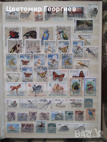 Класьор с марки /животни/ 650 бр ., снимка 3 - Филателия - 53078099