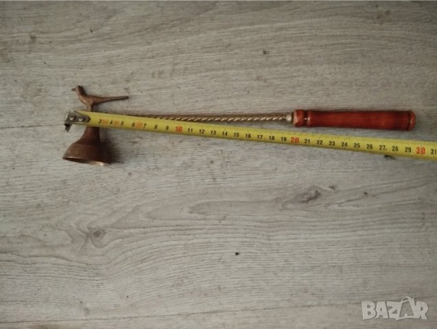 Ретро метален гасител за свещи, снимка 4 - Други ценни предмети - 41955880