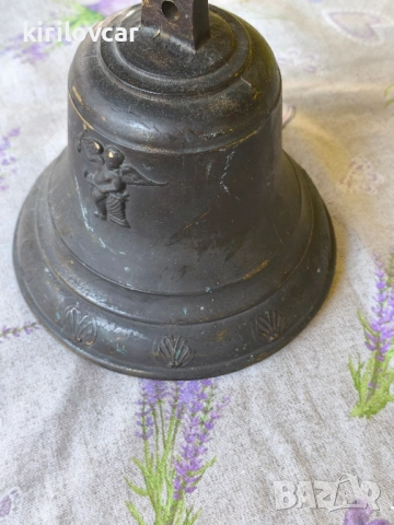Бронзова камбана, снимка 2 - Антикварни и старинни предмети - 51858837