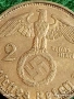 Сребърна монета 2 райхсмарки 1939г. Германия Трети Райх с Свастика за КОЛЕКЦИЯ 52615, снимка 3