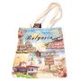 Сувенирна чанта, текстилна - тип пазарска - декорирана със забележителности от България 33см Х 37см, снимка 7