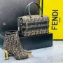 Дамски боти на ток Fendi👢Chanel👢 Код D1489, снимка 9