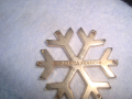 КРАСИВА СРЕБРИСТА СНЕЖИНКА МАРКОВА АРТ ФИГУРАЛНА ВИСУЛКА БЛАГОРОДНА НЕРЪЖДАЕМА СТОМАНА 26650, снимка 5