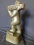 Скулптура касичка бронз 21/9 см, снимка 5