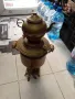 Стар месингов самовар с чайник горе, снимка 1