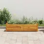 vidaXL Градинска повдигната леха, акациево дърво, 100x30x25 см, снимка 3