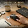 Нова черна Безжична тиха мишка RK Royal Kludge MO1 6 бутона Bluetooth 2.4GHz USB-C, снимка 8