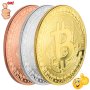 Колекционерска Позлатена биткойн монета за колекция сувенири за познавачи на Bit Coin криптовалутата, снимка 3