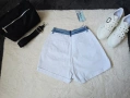 Дамски къси дънкови панталонки със син деним в горбата част , снимка 8