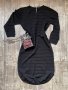 Нова елестична елегантна бандажна черна парти рокля изчистен класически модел , снимка 4