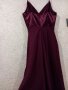 Дълга Бална рокля цвят бордо размер S, снимка 8