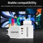 3-в-1 Бързо Зарядно Адаптер: USB Type A и Двоен USB Type C (40W/20W), снимка 4