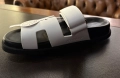 Hermes Chypre Leather Sandals, снимка 3