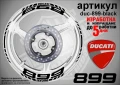 Ducati 899 кантове и надписи за джанти duc-899-silver, снимка 2