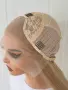 Перука 80 см - Пшенично руса права перука с дантела Lace Front 13×4, снимка 6