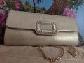 Страхотен комплект от златиста чанта+гривна+ гердан, снимка 8