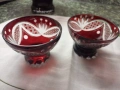 Сервиз червен кристал, снимка 4