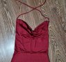 Червена рокля с гол гръб М-6 evro ПРОМОЦИЯ, снимка 3
