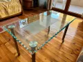 Стъклена маса 90 х 50 , снимка 1