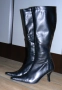 Ефектни ботуши от изкуствена кожа, снимка 1