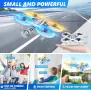 AVIALOGIC Мини дрон със 720P HD камера RC квадрокоптер с LED светлина, Headless режим, 3D обръщания , снимка 3