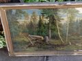 И.Шишкин,Рубка леса, картина, репродукция,1965г, снимка 5