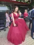 Червена бална рокля, снимка 2