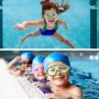 Нови Детски регулируеми очила за плуване 6-14 години UV защита, снимка 6