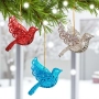6188 Комплект коледни играчки за елха Птици, 3 броя, снимка 2
