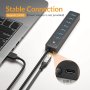 GiGimundo 7-портов USB хъб 3.0, 1M кабел с допълнителни 5V/3A , снимка 4