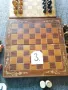 Шахове и табли с фигури изработени: едната изцяло от дърво., снимка 7
