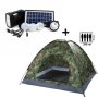 Промо комплект: четириместна палатка + мобилна соларна система, снимка 1