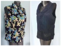 Два различни броя / Дънков елек тип риза и елек тип туника / голям размер , снимка 1